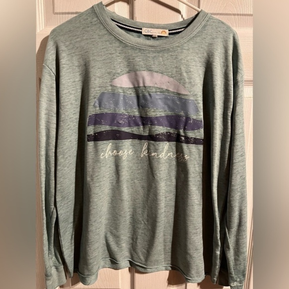 C and C California Lightweight Sweatshirt “Choose Kindness” Size Small